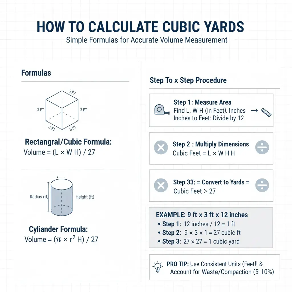 How to Calculate Cubic Yards