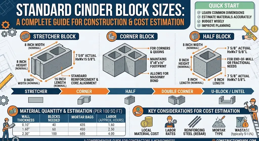 cinder block size