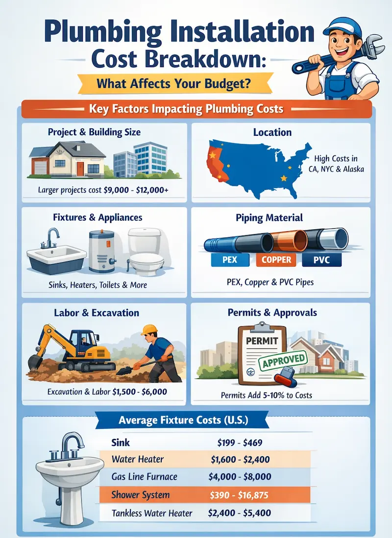 plumbing fixture installation​