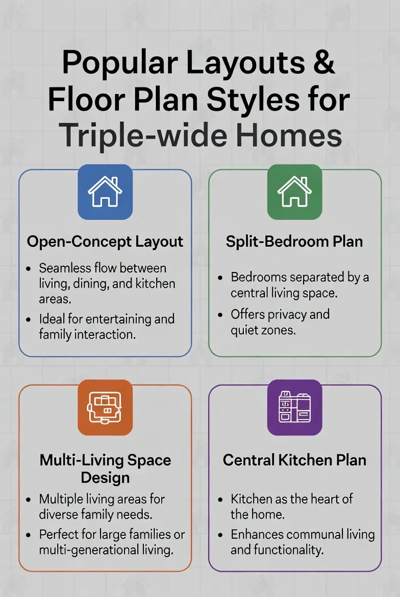 triple-wide manufactured homes