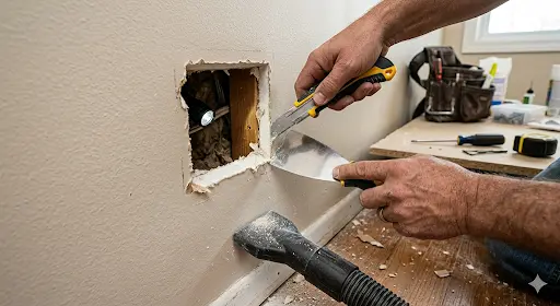 Prepare the Damaged Spot First. 