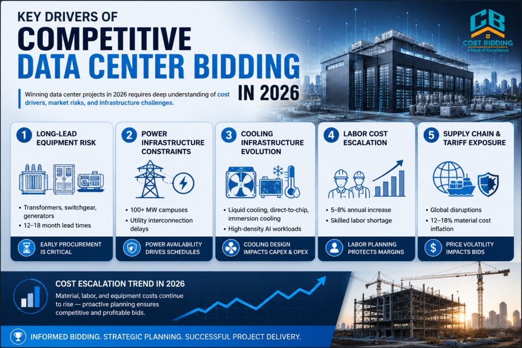 Key drivers of data center bidding 2026 - cost bidding