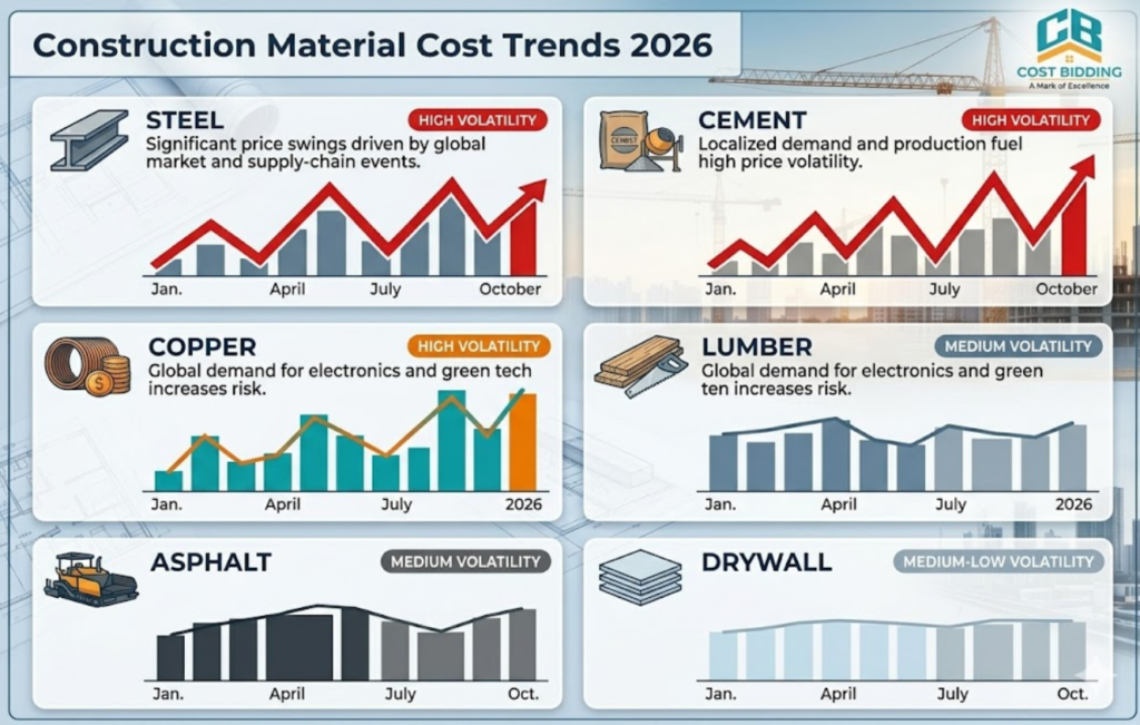 Construction Materials Cost Trends - costbidding