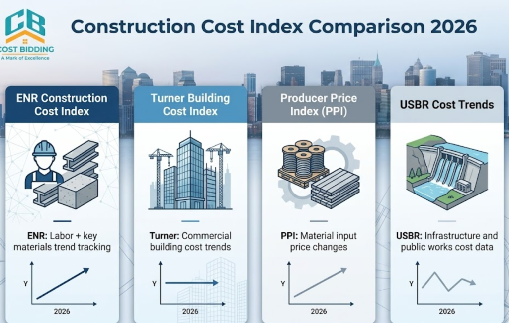 Best Construction Cost Indices to Track Escalation in 2026 - costbidding