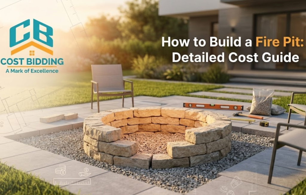How to Build a Fire Pit - Cost Bidding