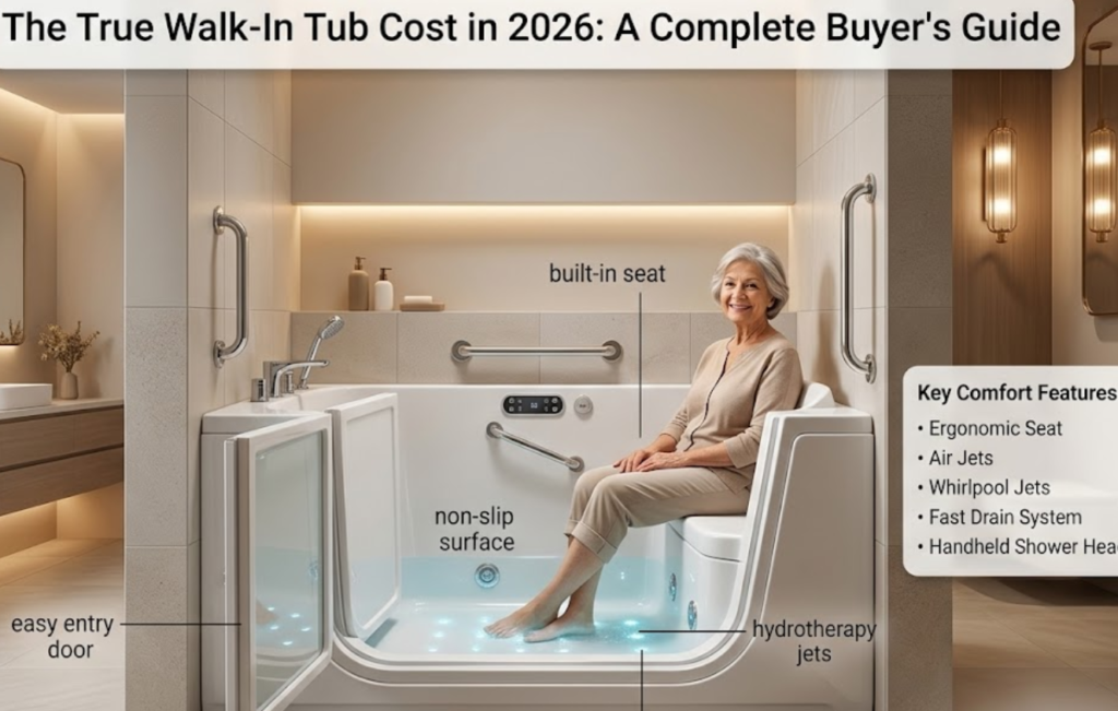 The True Walk-In Tub Cost in 2026: A Complete Buyer's Guide - Cost Bidding
